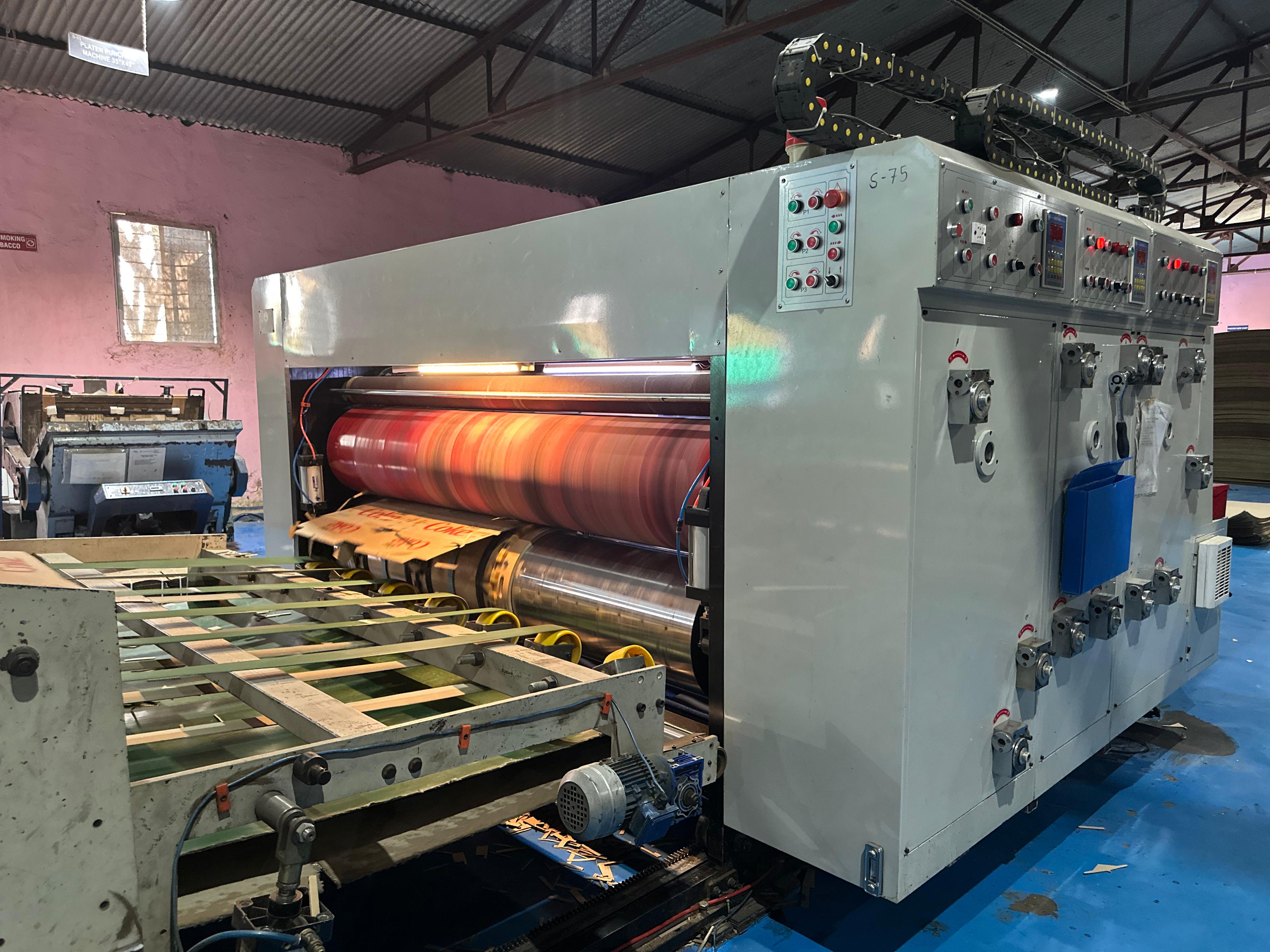 Two Colour Printer Slotter Die-Cutter