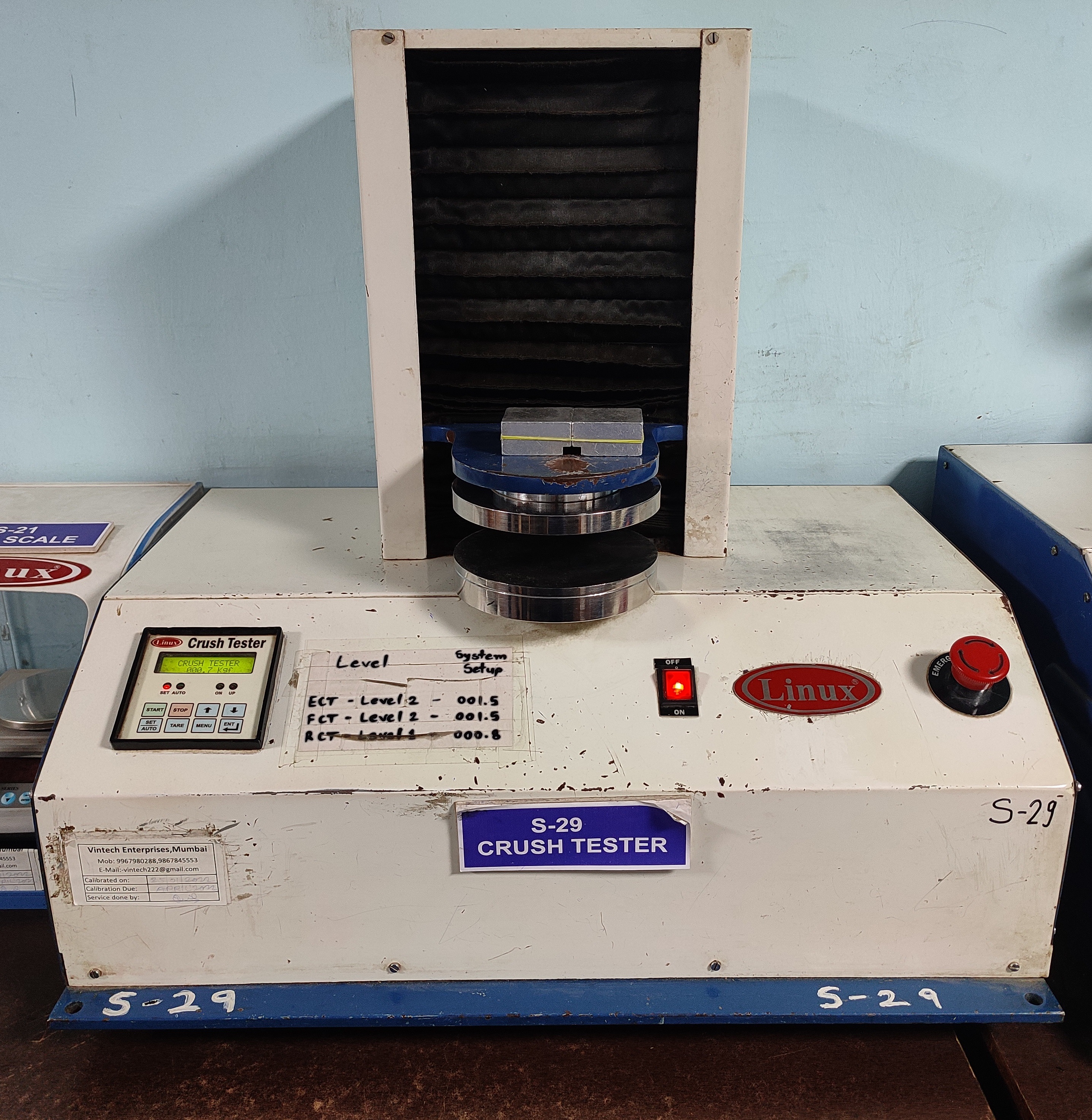 Flat Crush Tester